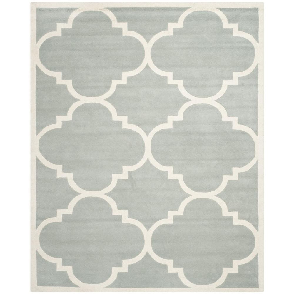 CHATHAM, GREY / IVORY, 8' X 10', Area Rug, CHT730E-8