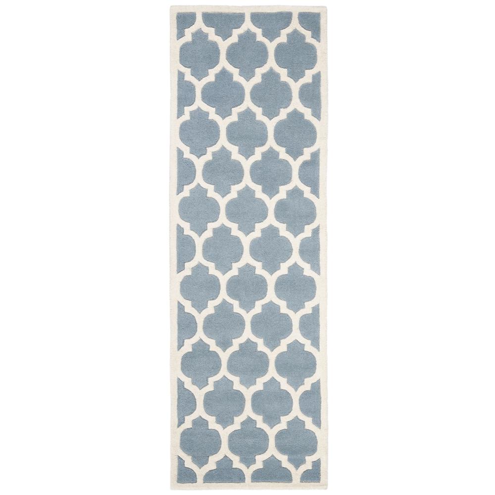 CHATHAM, BLUE / IVORY, 2'-3" X 7', Area Rug, CHT734B-27