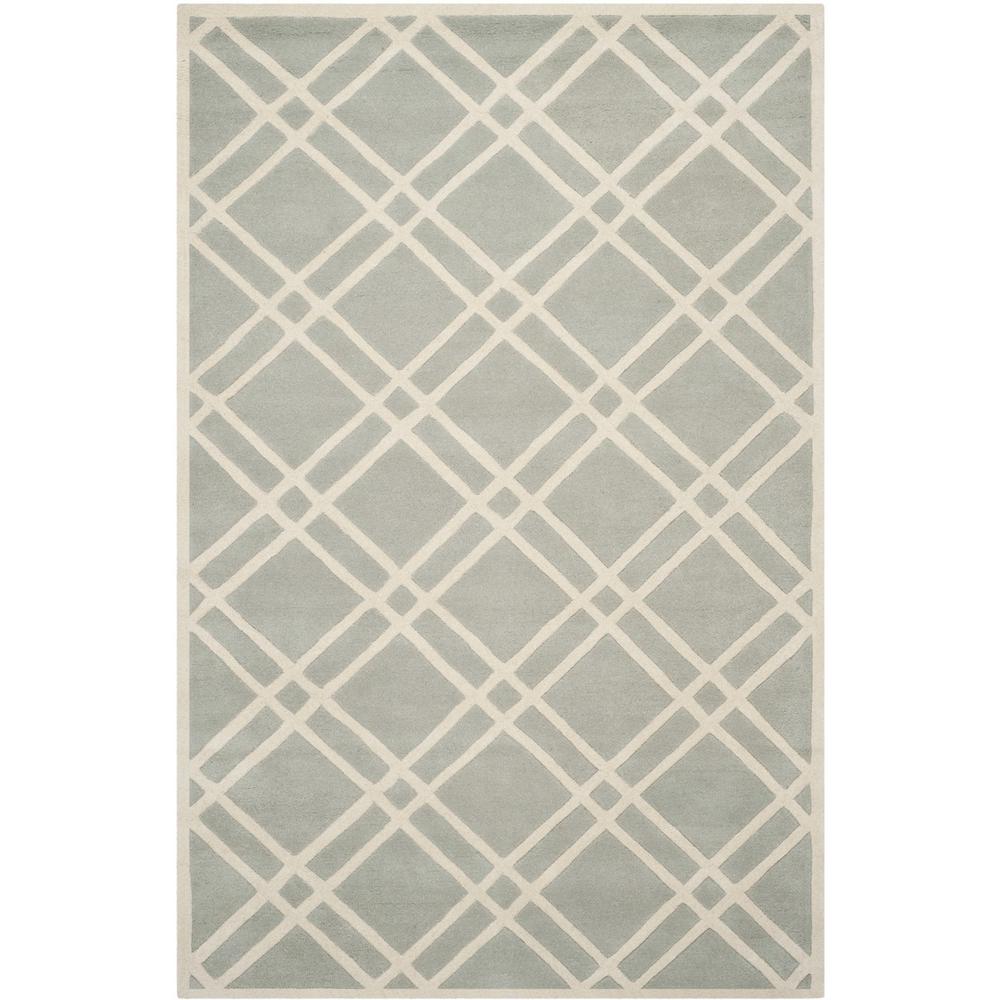 CHATHAM, GREY / IVORY, 8' X 10', Area Rug, CHT740E-8