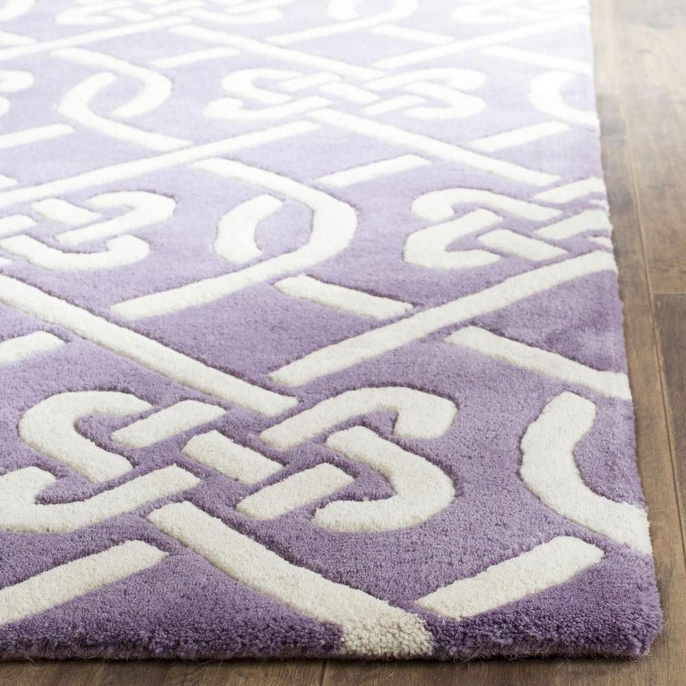CHATHAM, PURPLE / IVORY, 8' X 10', Area Rug, CHT754F-8