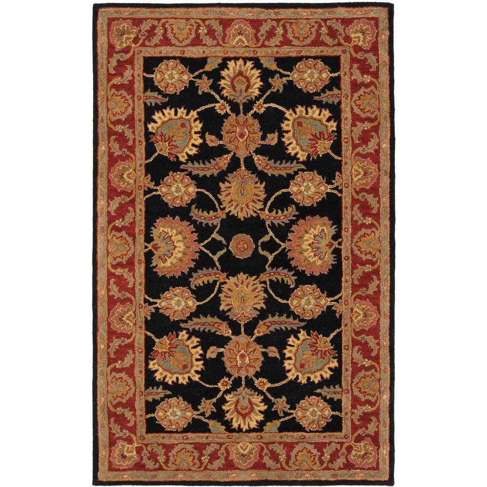 CLASSIC, NAVY / RED, 3' X 5', Area Rug