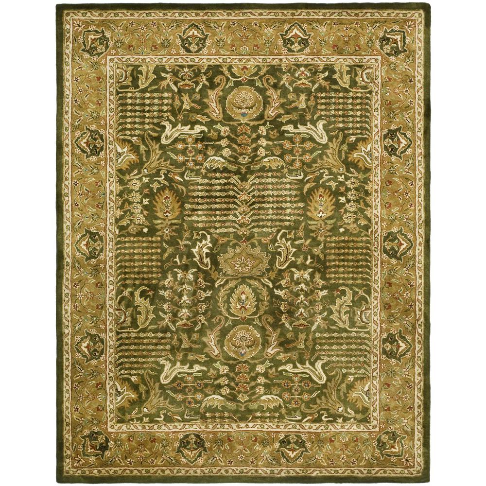 CLASSIC, LIGHT GREEN / GOLD, 7'-6" X 9'-6", Area Rug, CL764B-8