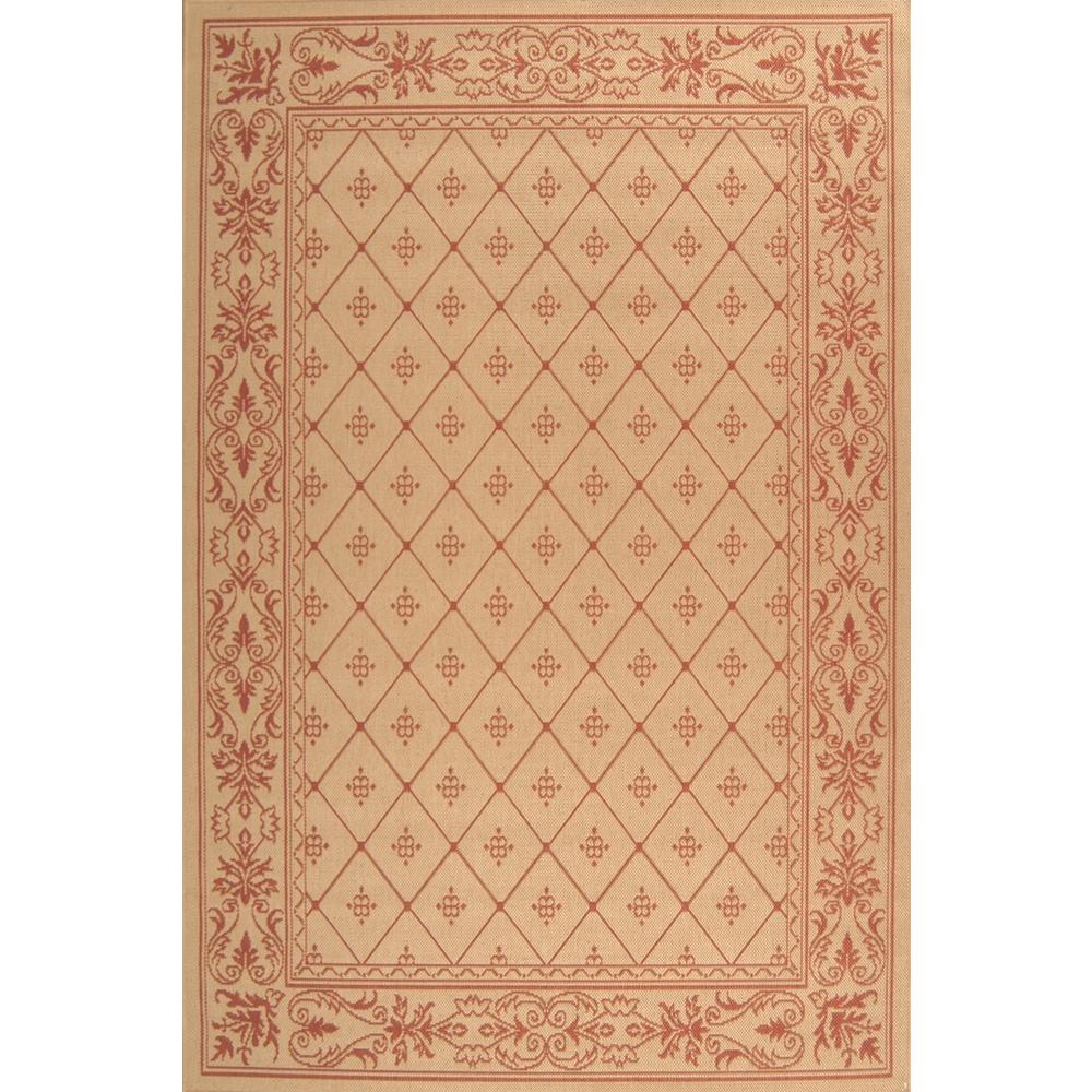 COURTYARD, NATURAL / TERRA, 5'-3" X 7'-7", Area Rug, CY2326-3201-5