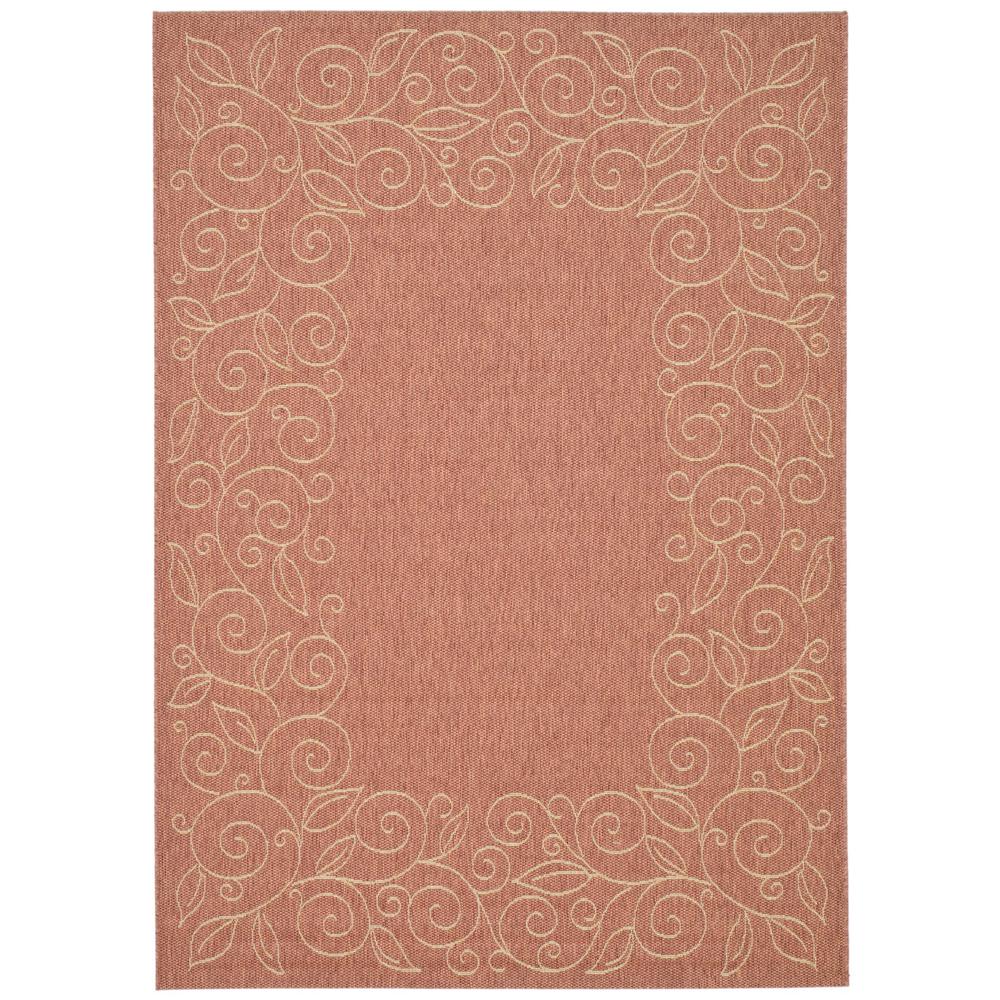 COURTYARD, TERRACOTTA / BEIGE, 5'-3" X 7'-7", Area Rug, CY5139A-5