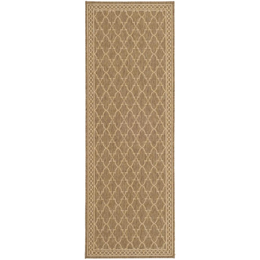 COURTYARD, DARK BEIG / BEIGE, 2'-3" X 14', Area Rug