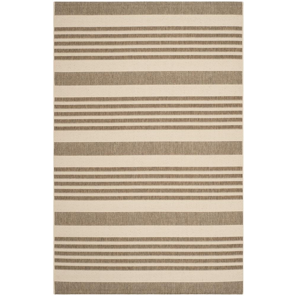COURTYARD, BROWN / BONE, 6'-7" X 9'-6", Area Rug, CY6062-242-6