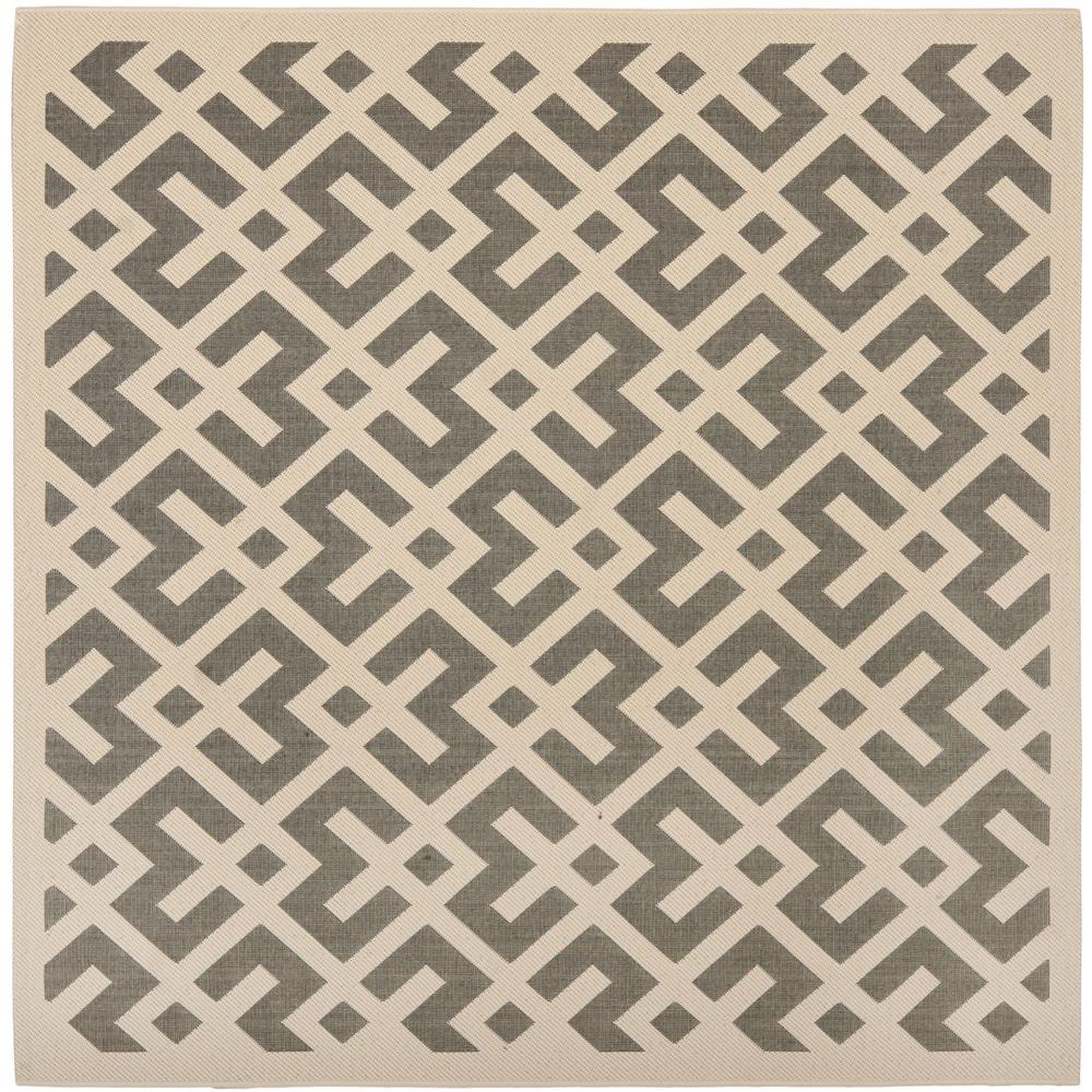 COURTYARD, GREY / BONE, 6'-7" X 6'-7" Square, Area Rug, CY6915-236-7SQ
