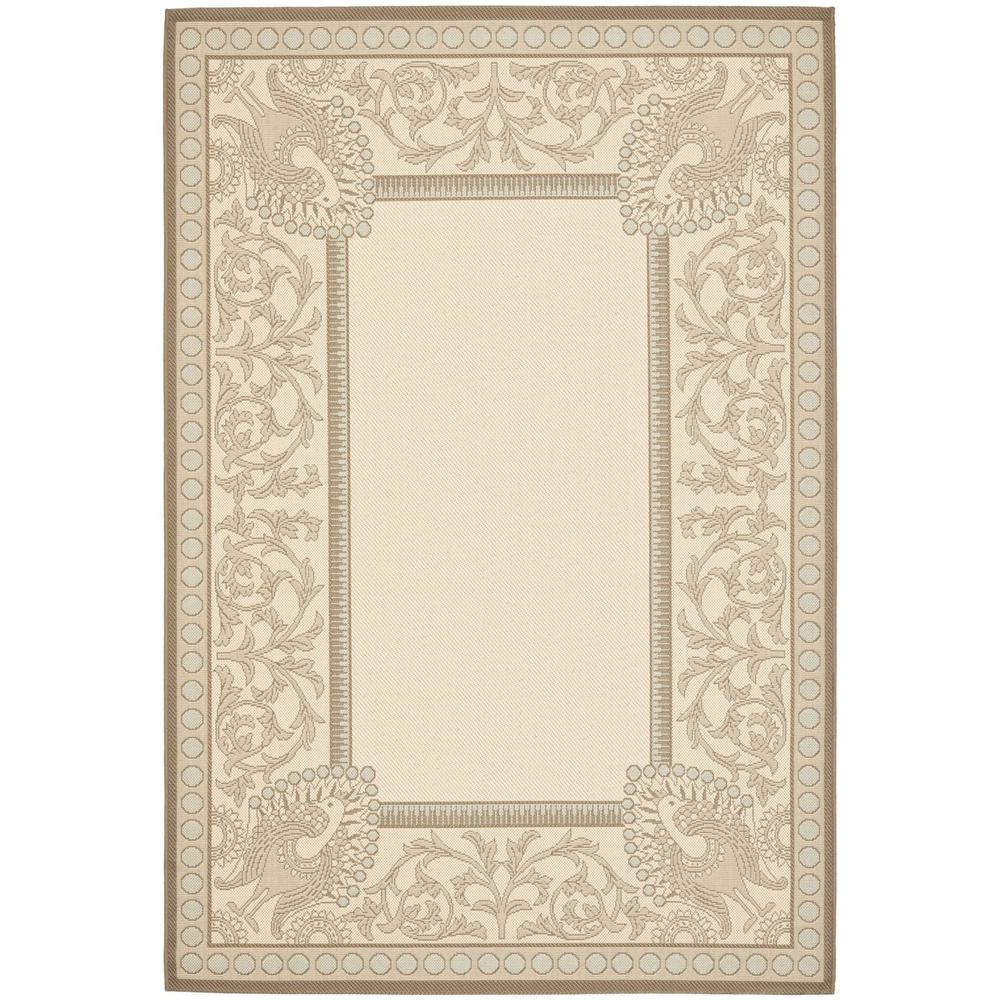 COURTYARD, BEIGE / DARK BEIG, 6'-7" X 9'-6", Area Rug, CY7514-79A18-6