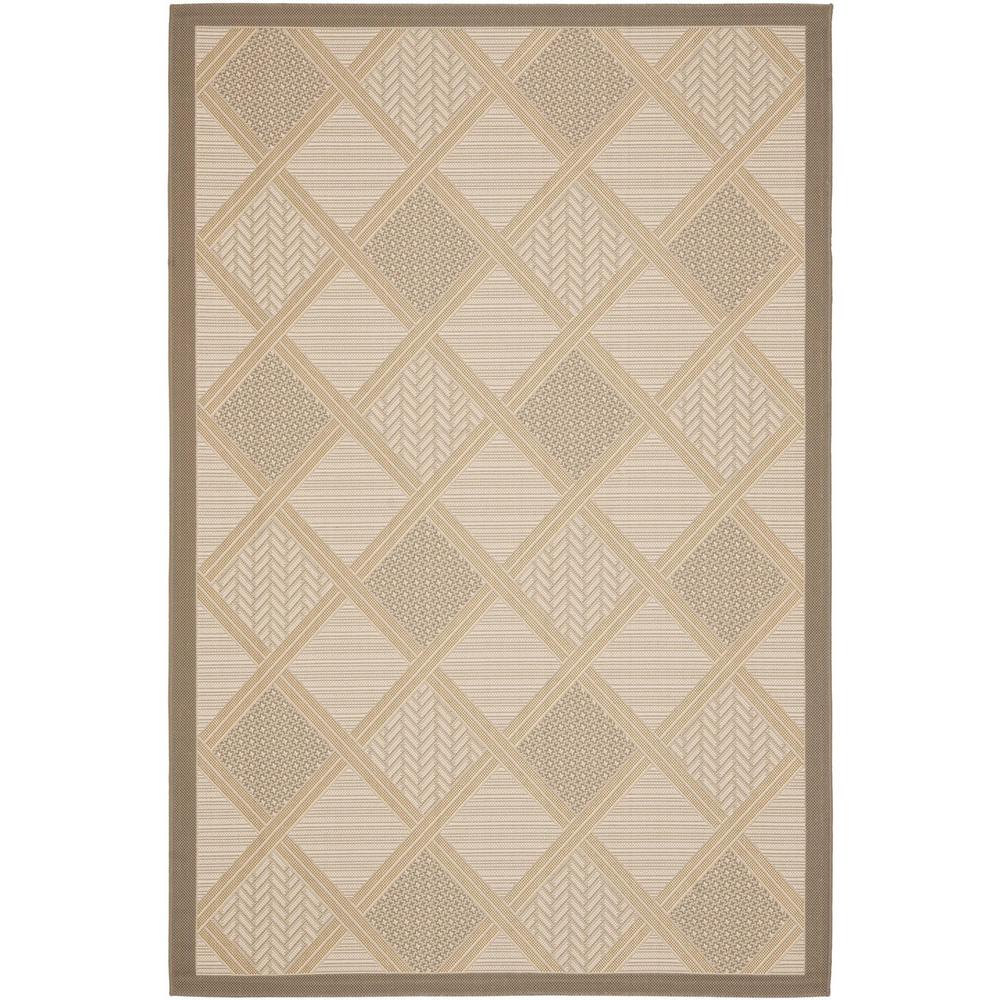 COURTYARD, BEIGE / DARK BEIG, 6'-7" X 9'-6", Area Rug, CY7570-79A21-6