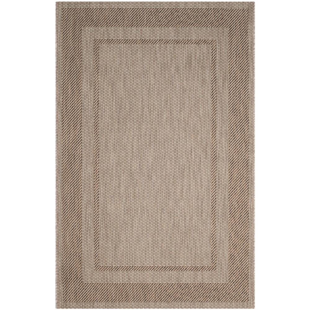 COURTYARD, BEIGE / BROWN, 6'-7" X 9'-6", Area Rug, CY8477-36312-6