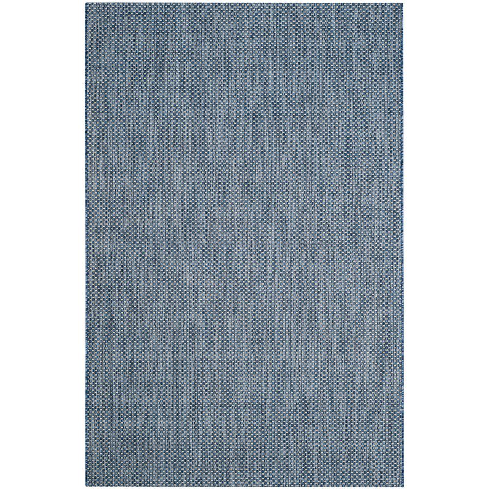 COURTYARD, NAVY / GREY, 6'-7" X 9'-6", Area Rug, CY8521-36821-6