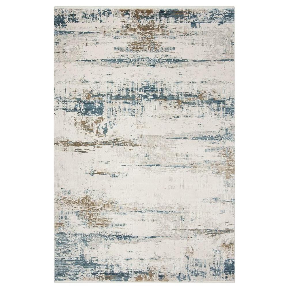 ECLIPSE 200, BEIGE / BLUE, 4' X 6', Area Rug