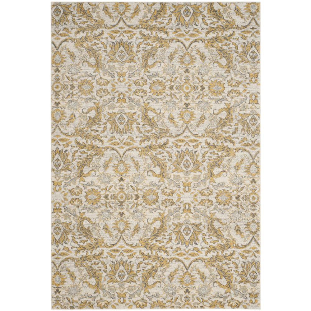 EVOKE, IVORY / GOLD, 5'-1" X 7'-6", Area Rug, EVK238S-5