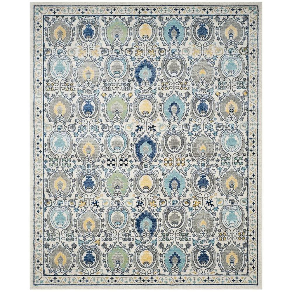 EVOKE, IVORY / GREY, 9' X 12', Area Rug, EVK251D-9