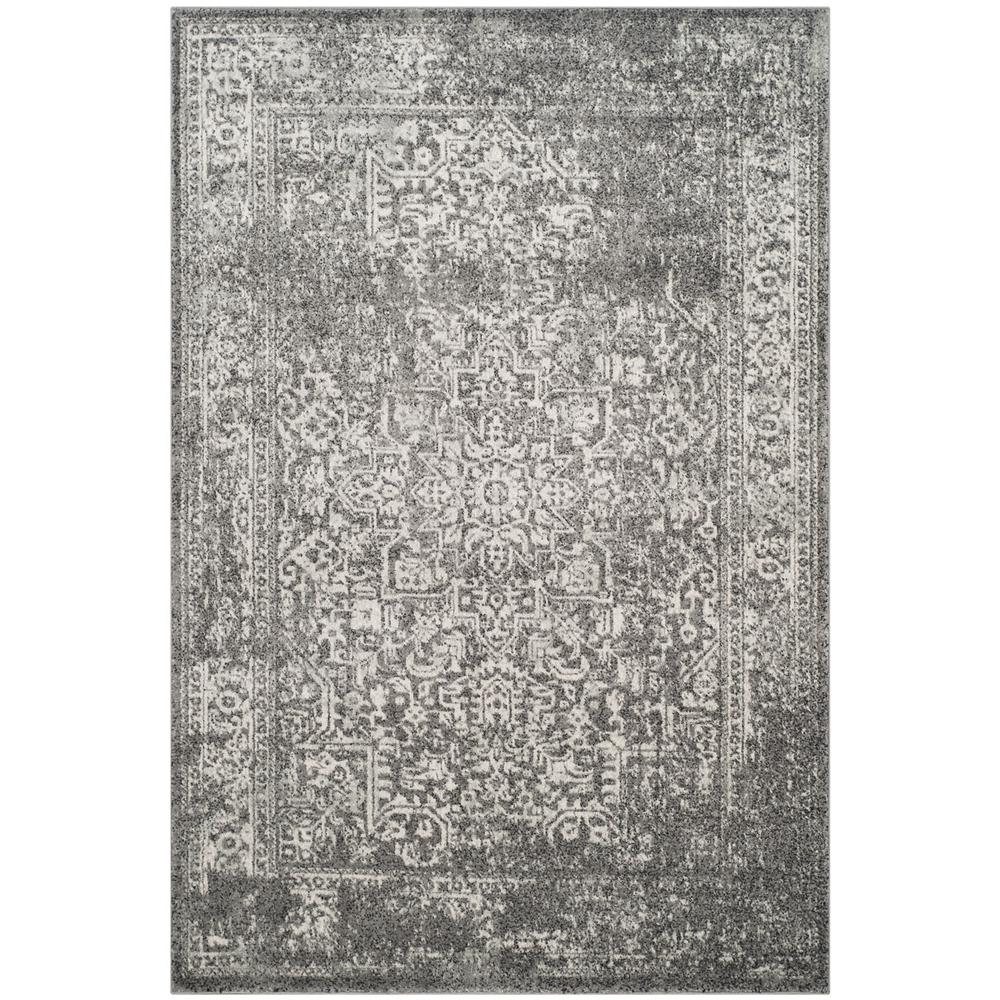 EVOKE, GREY / IVORY, 5'-1" X 7'-6", Area Rug, EVK256D-5