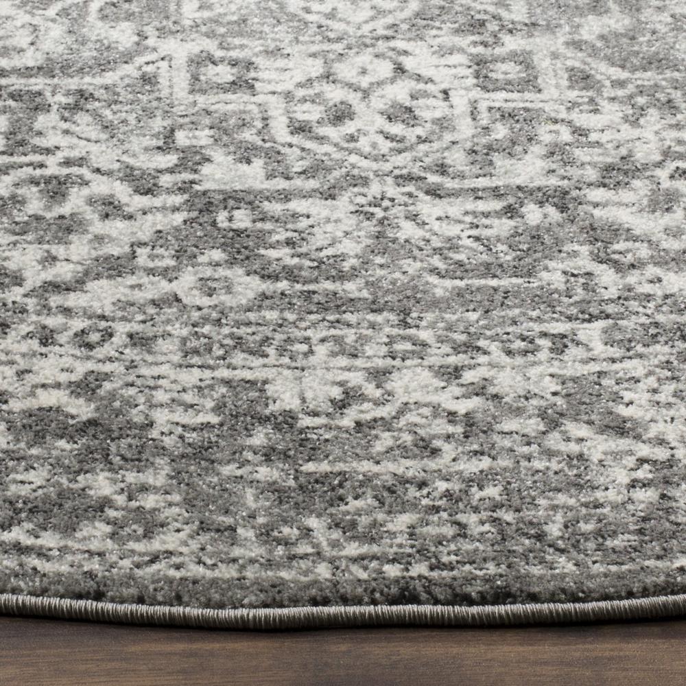 EVOKE, GREY / IVORY, 9' X 9' Round, Area Rug, EVK256D-9R