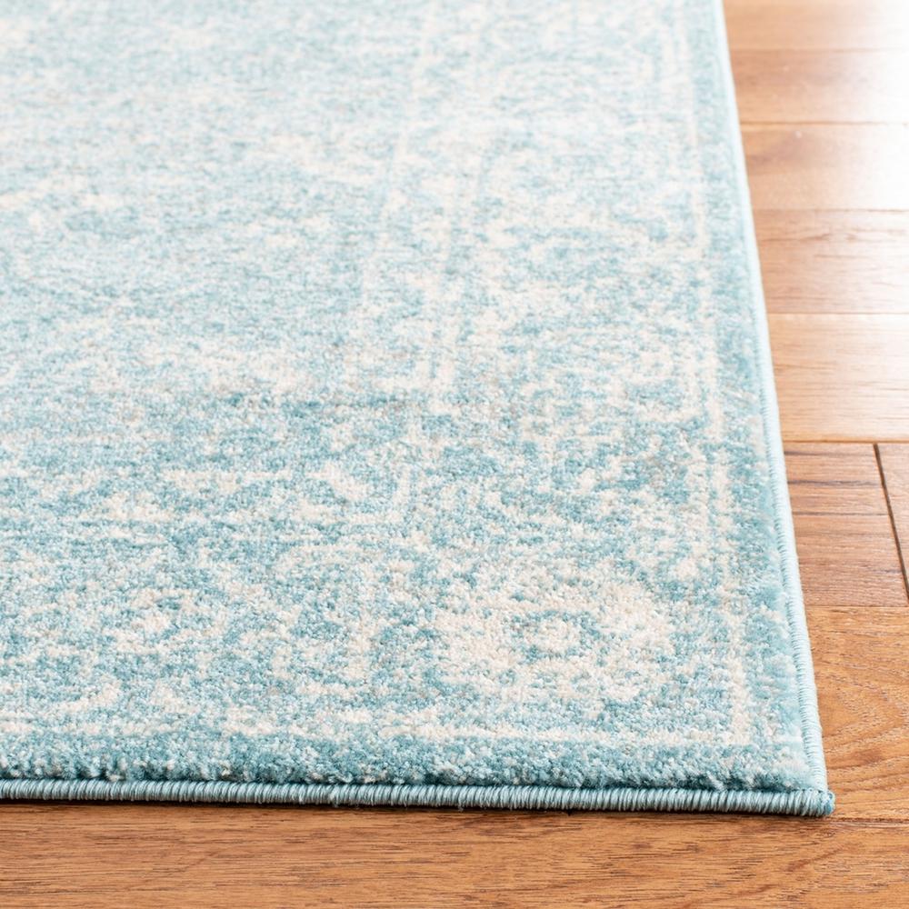 EVOKE, LIGHT BLUE / IVORY, 6'-7" X 9', Area Rug, EVK270D-6