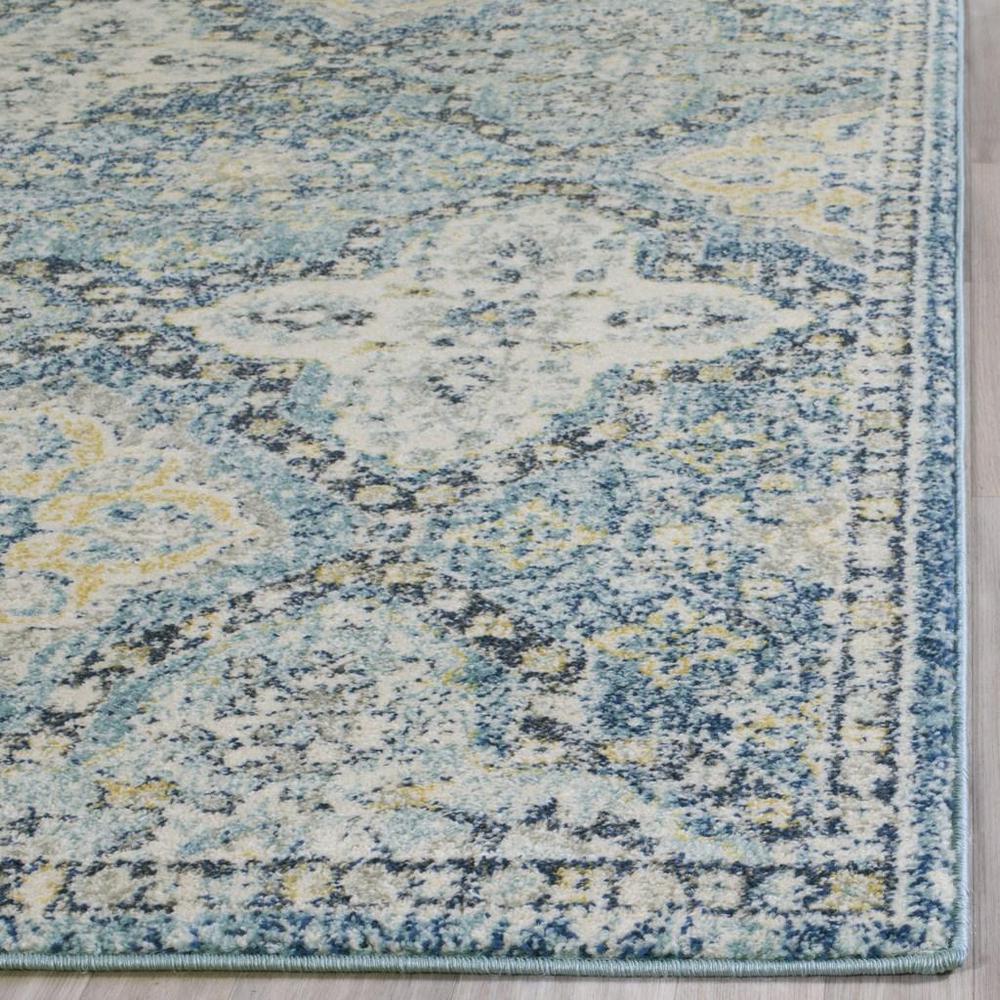 EVOKE, LIGHT BLUE / IVORY, 6'-7" X 9', Area Rug, EVK274C-6