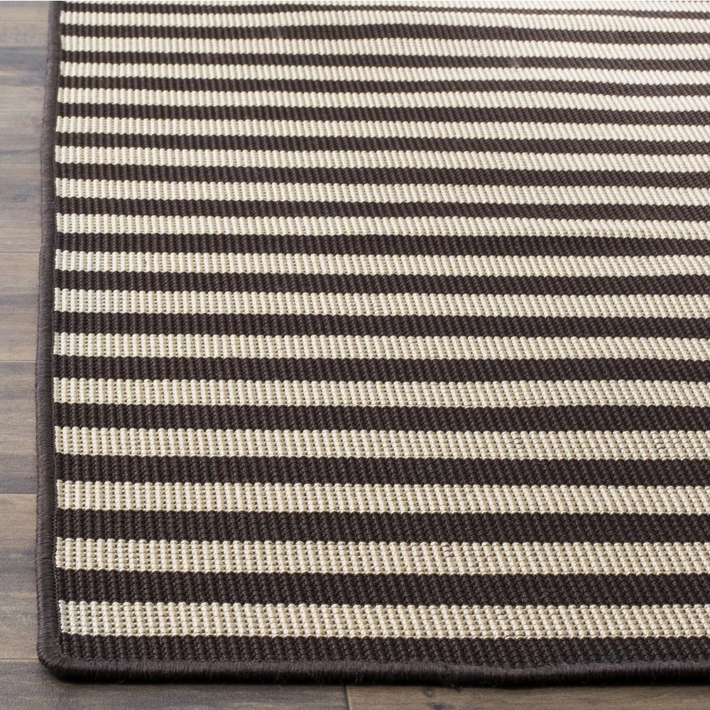 FOUR SEASONS, IVORY / BROWN, 6' X 6' Square, Area Rug
