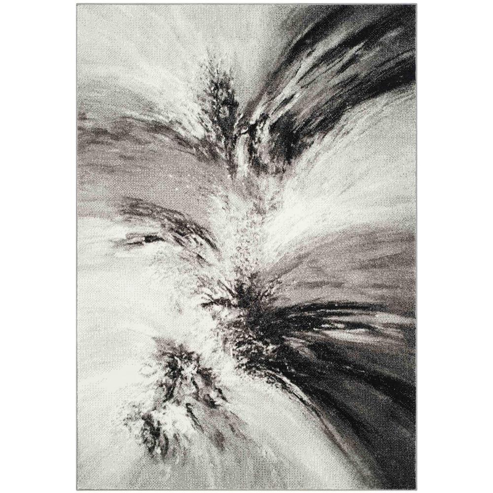 GLACIER, GREY / MULTI, 4' X 6', Area Rug