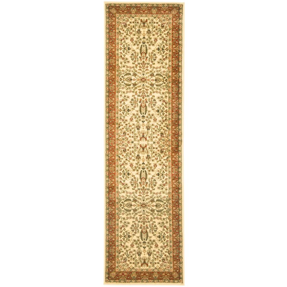 LYNDHURST, IVORY / RUST, 2'-3" X 8', Area Rug, LNH214R-28