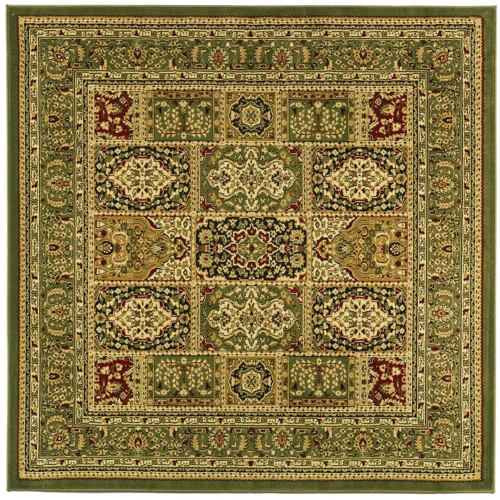 LYNDHURST, MULTI / GREEN, 8' X 8' Square, Area Rug