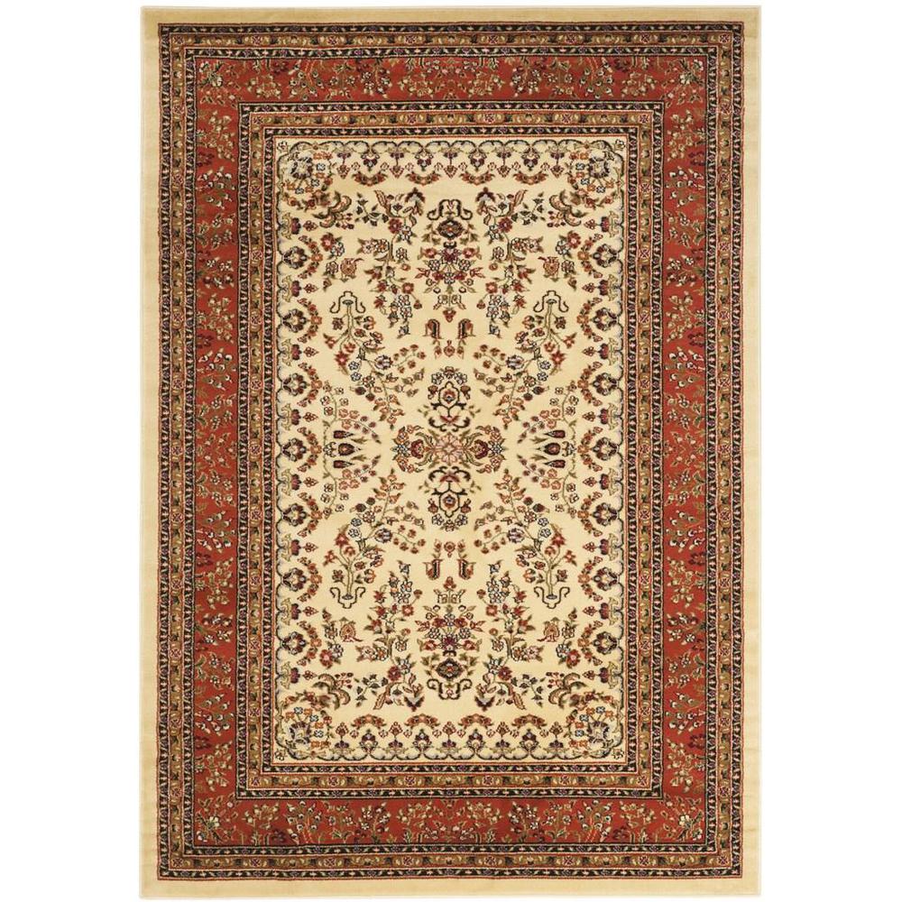 LYNDHURST, IVORY / RUST, 9' X 12', Area Rug, LNH331R-9