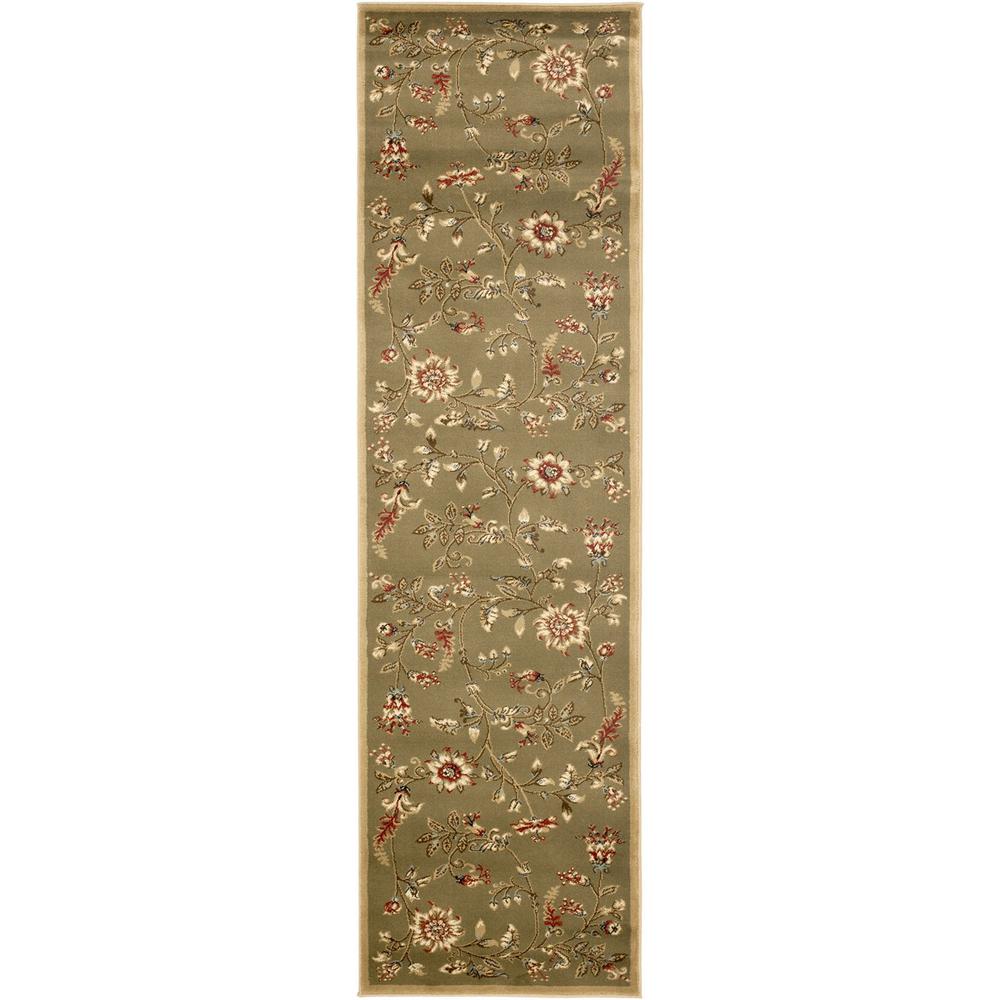 LYNDHURST, GREEN / MULTI, 2'-3" X 8', Area Rug