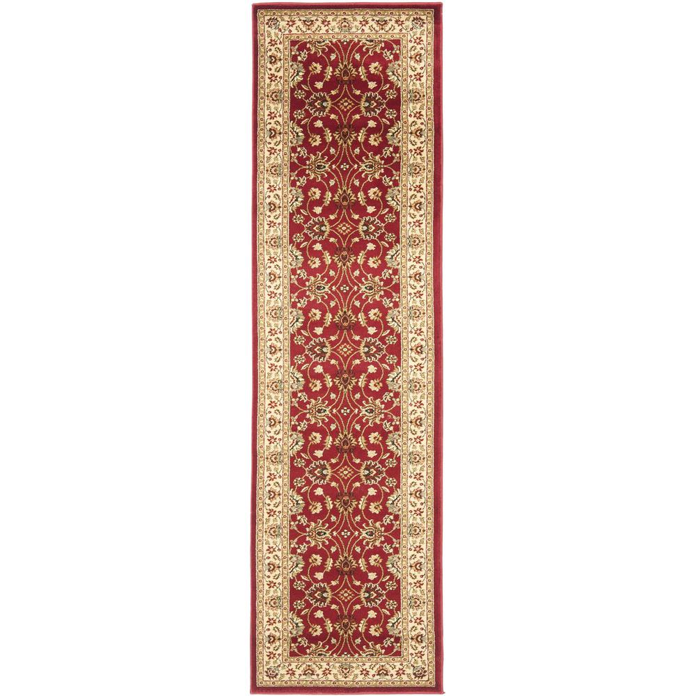 LYNDHURST, RED / IVORY, 2'-3" X 8', Area Rug, LNH553-4012-28