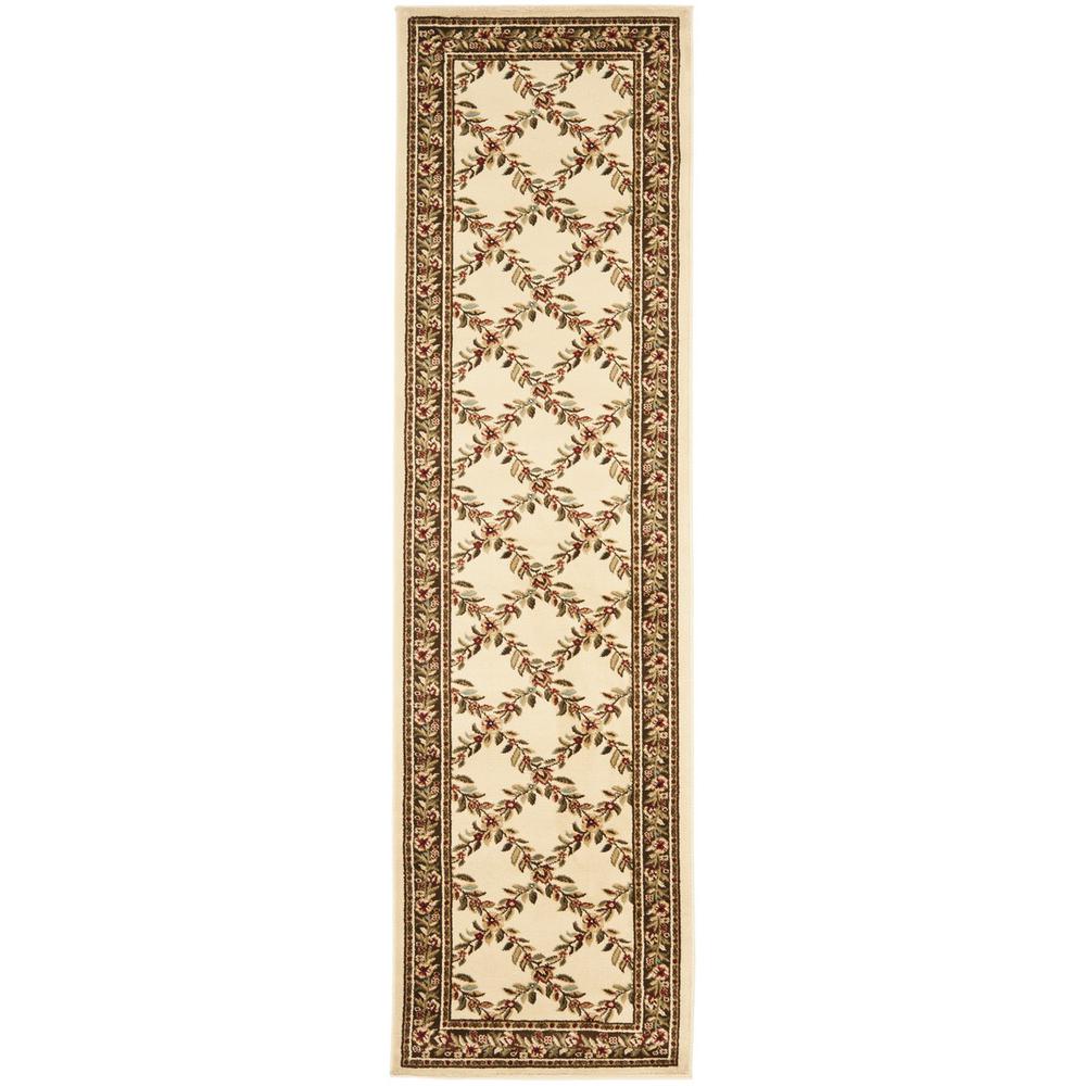 LYNDHURST, IVORY / BROWN, 2'-3" X 8', Area Rug, LNH557-1225-28