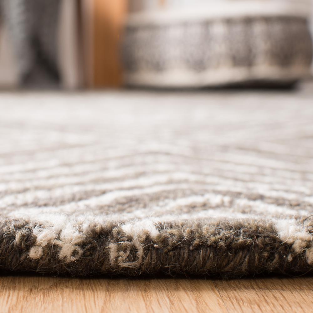 MICRO-LOOP, DARK GREY / IVORY, 8' X 10', Area Rug