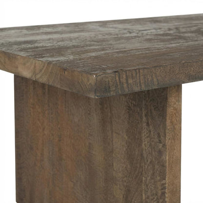 Natural Brown Mango Rattan Coffee Table with Lightweight Frame