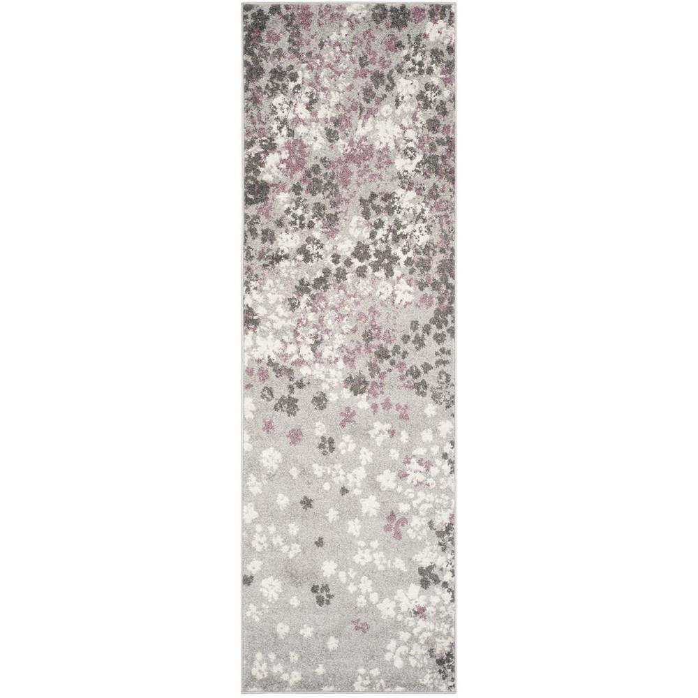 Adirondack, LIGHT GREY / PURPLE, 2'-6" X 8', Area Rug, ADR115M-28