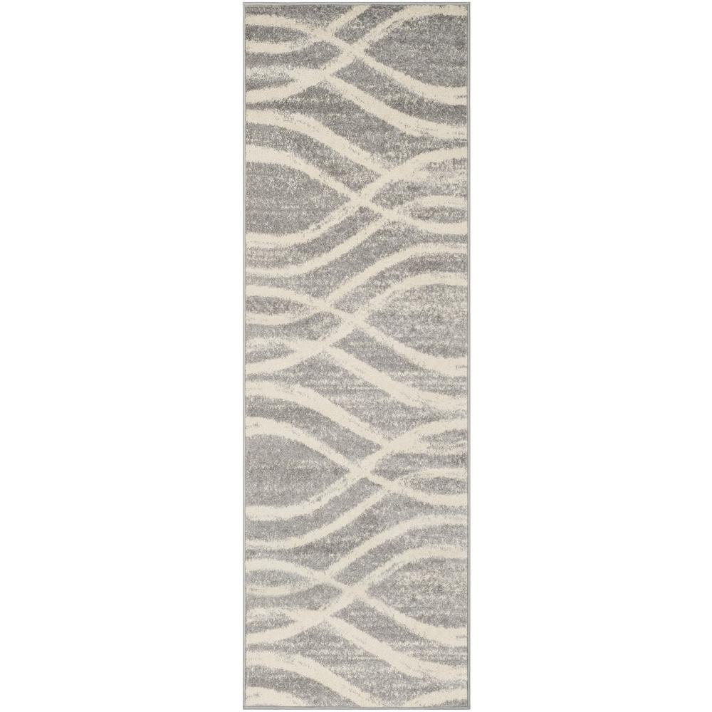 Adirondack, GREY / CREAM, 2'-6" X 8', Area Rug