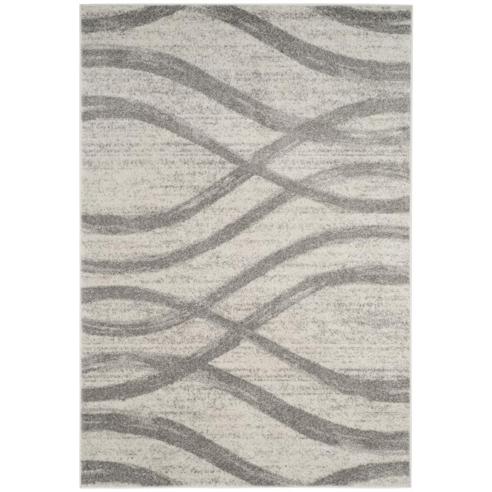 Adirondack, CREAM / GREY, 6' X 9', Area Rug