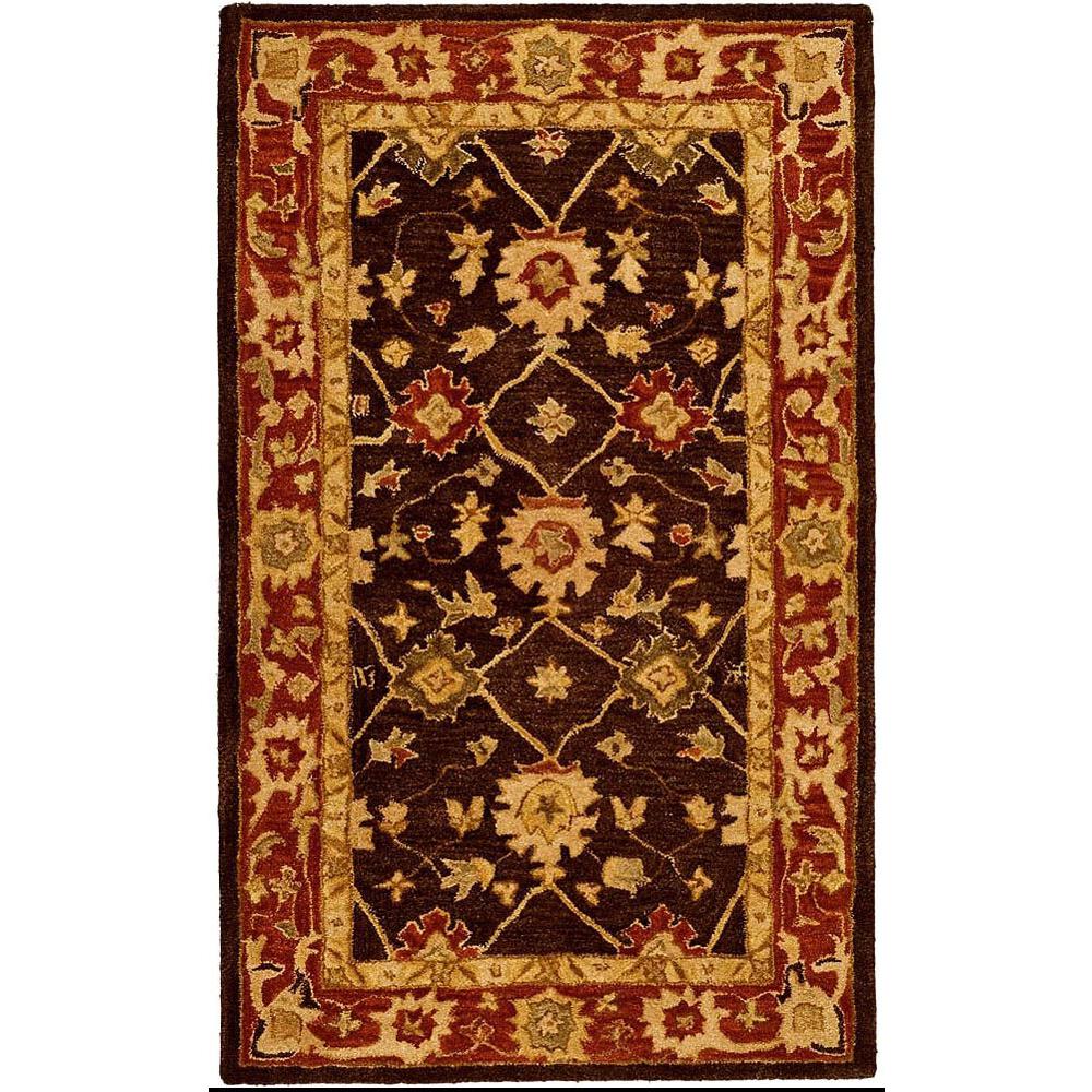 ANATOLIA, OLIVE / RUST, 6' X 9', Area Rug