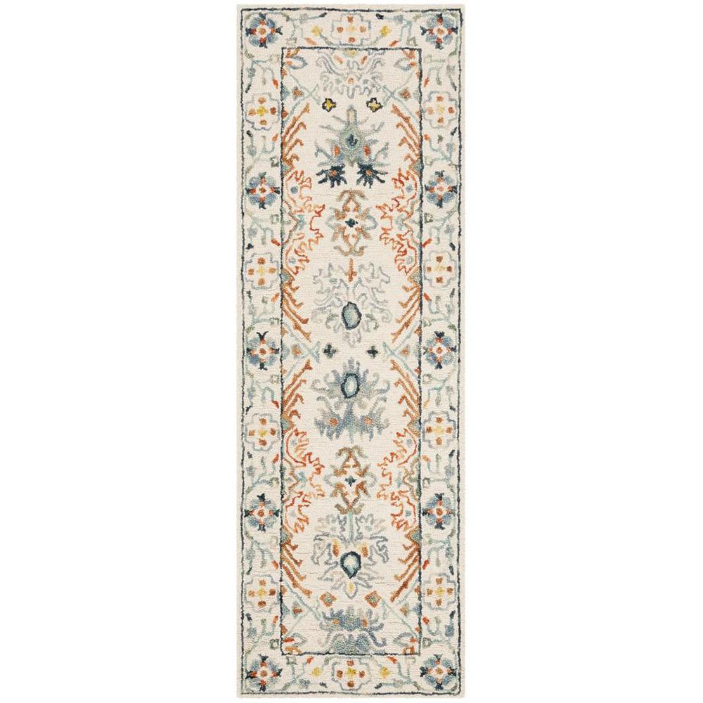 ASPEN, IVORY / BLUE, 2'-3" X 9', Area Rug, APN310A-29