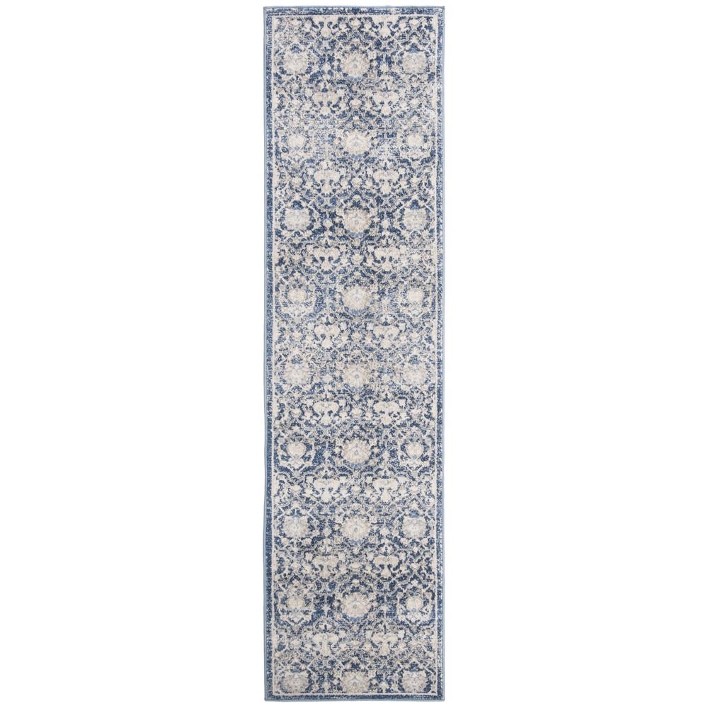 BRENTWOOD, NAVY / CREME, 2' X 8', Area Rug, BNT896N-28
