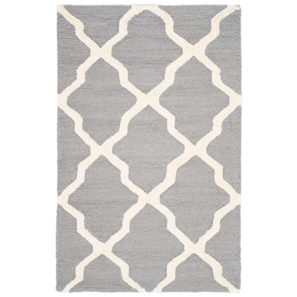 CAMBRIDGE, SILVER / IVORY, 2'-6" X 16', Area Rug, CAM121D-216