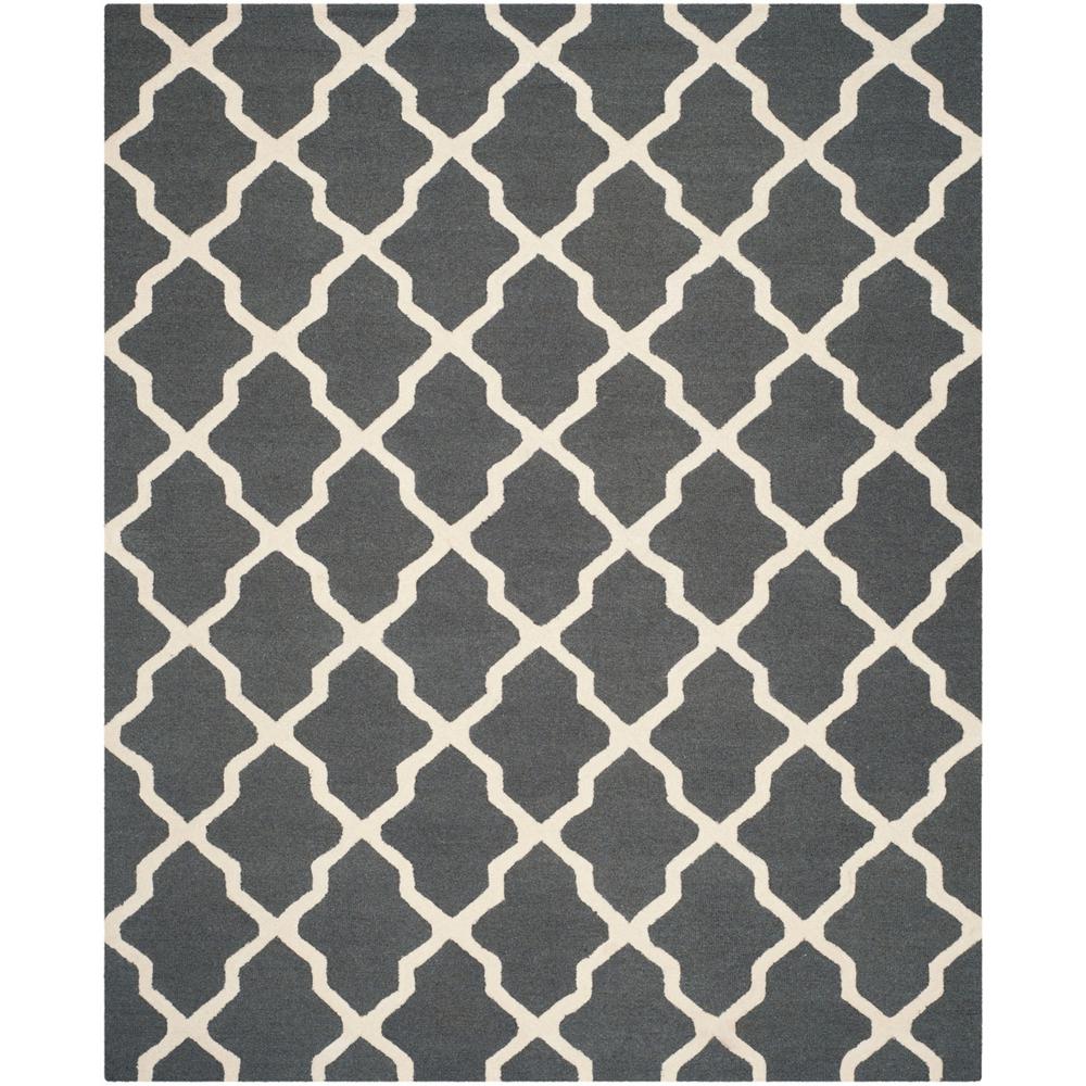 CAMBRIDGE, DARK GREY / IVORY, 9' X 12', Area Rug, CAM121X-9
