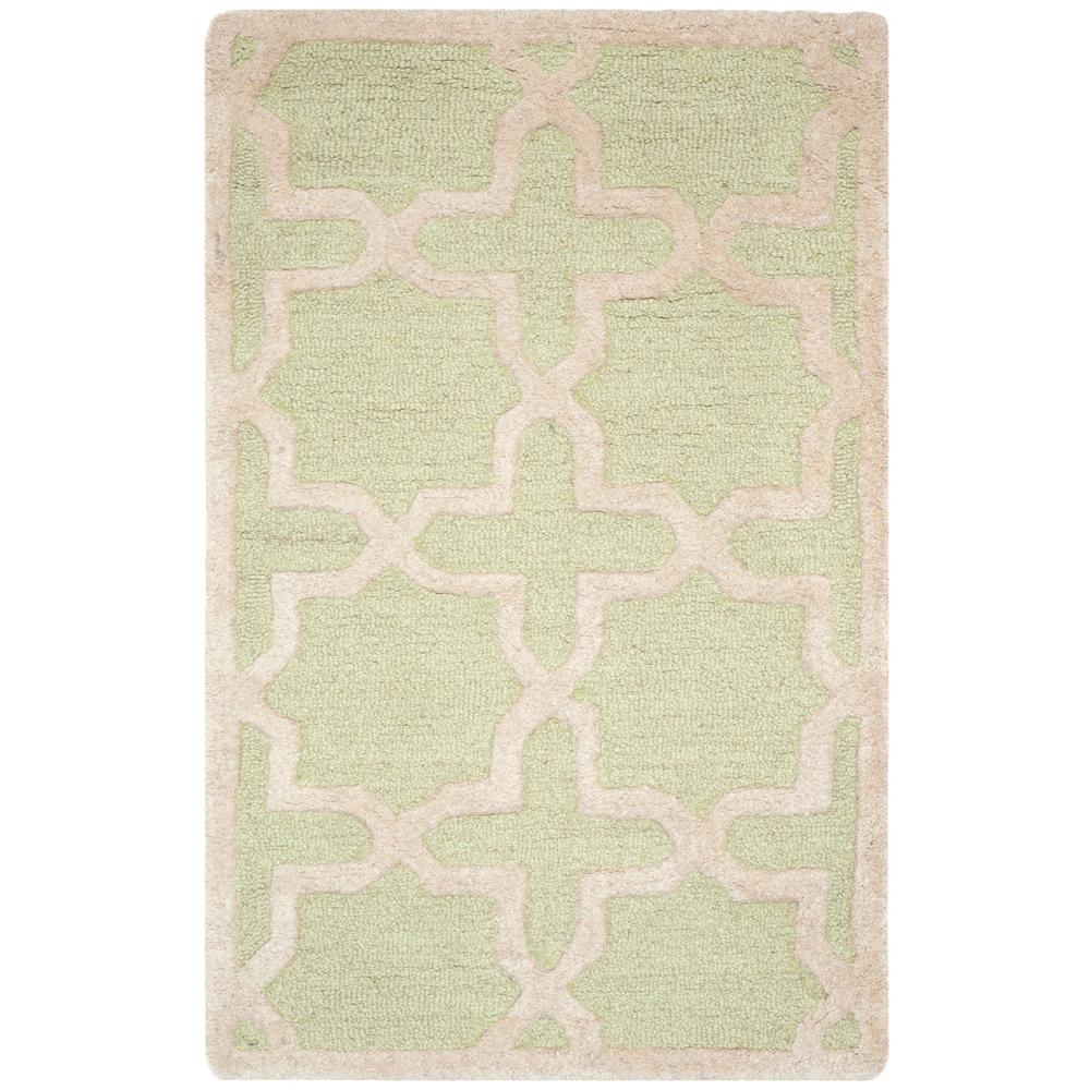 CAMBRIDGE, LIGHT GREEN / IVORY, 2'-6" X 4', Area Rug, CAM125B-24