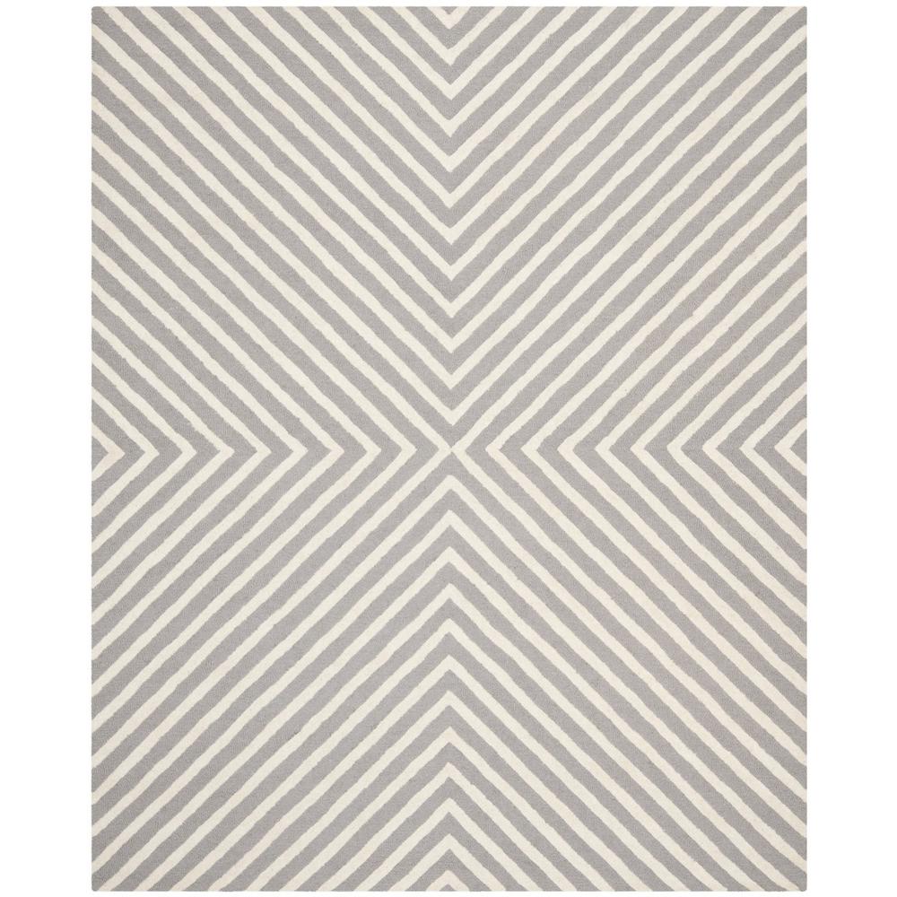 CAMBRIDGE, SILVER / IVORY, 9' X 12', Area Rug, CAM129D-9