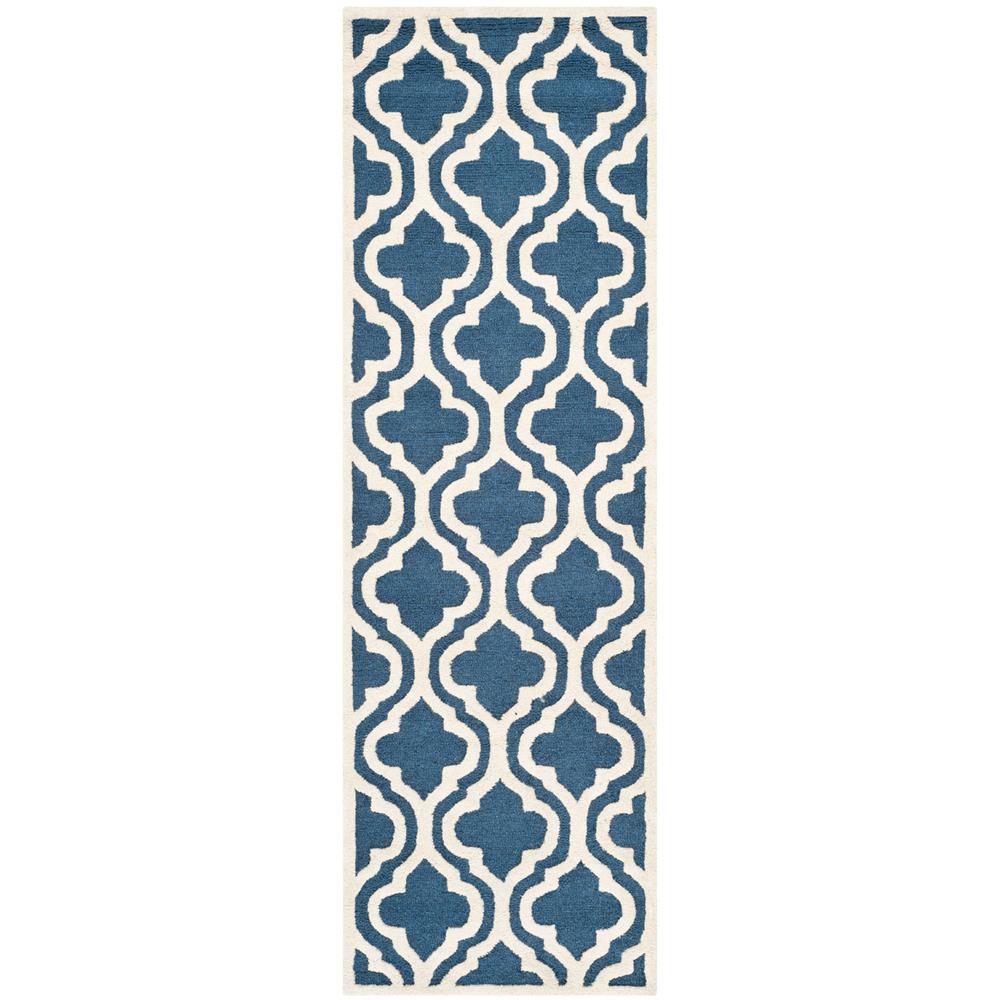 CAMBRIDGE, NAVY / IVORY, 2'-6" X 4', Area Rug, CAM132G-24