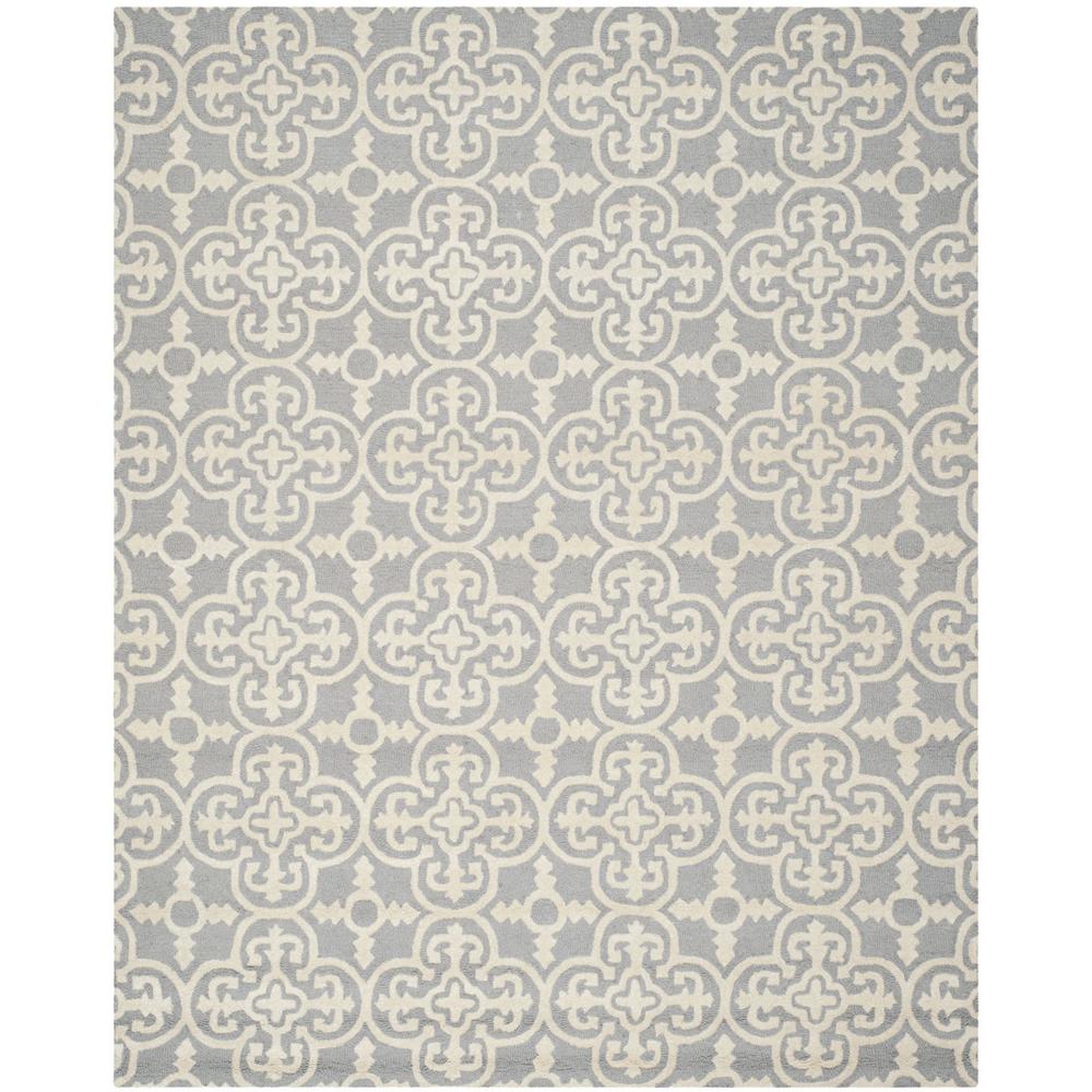 CAMBRIDGE, SILVER / IVORY, 12' X 18', Area Rug, CAM133D-1218
