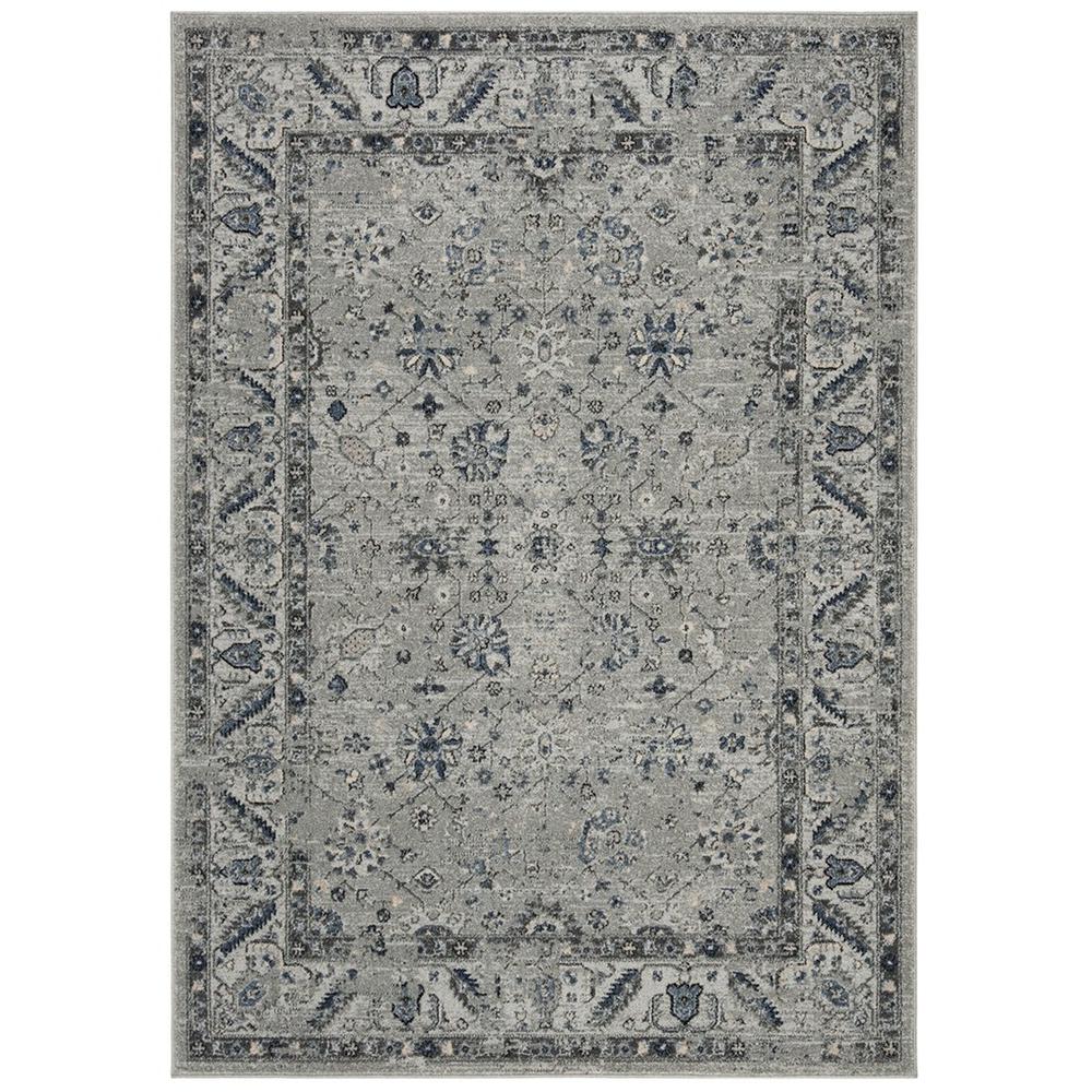 CHARLESTON, GREY / DARK GREY, 6'-7" X 6'-7" Square, Area Rug, CHL413F-7SQ