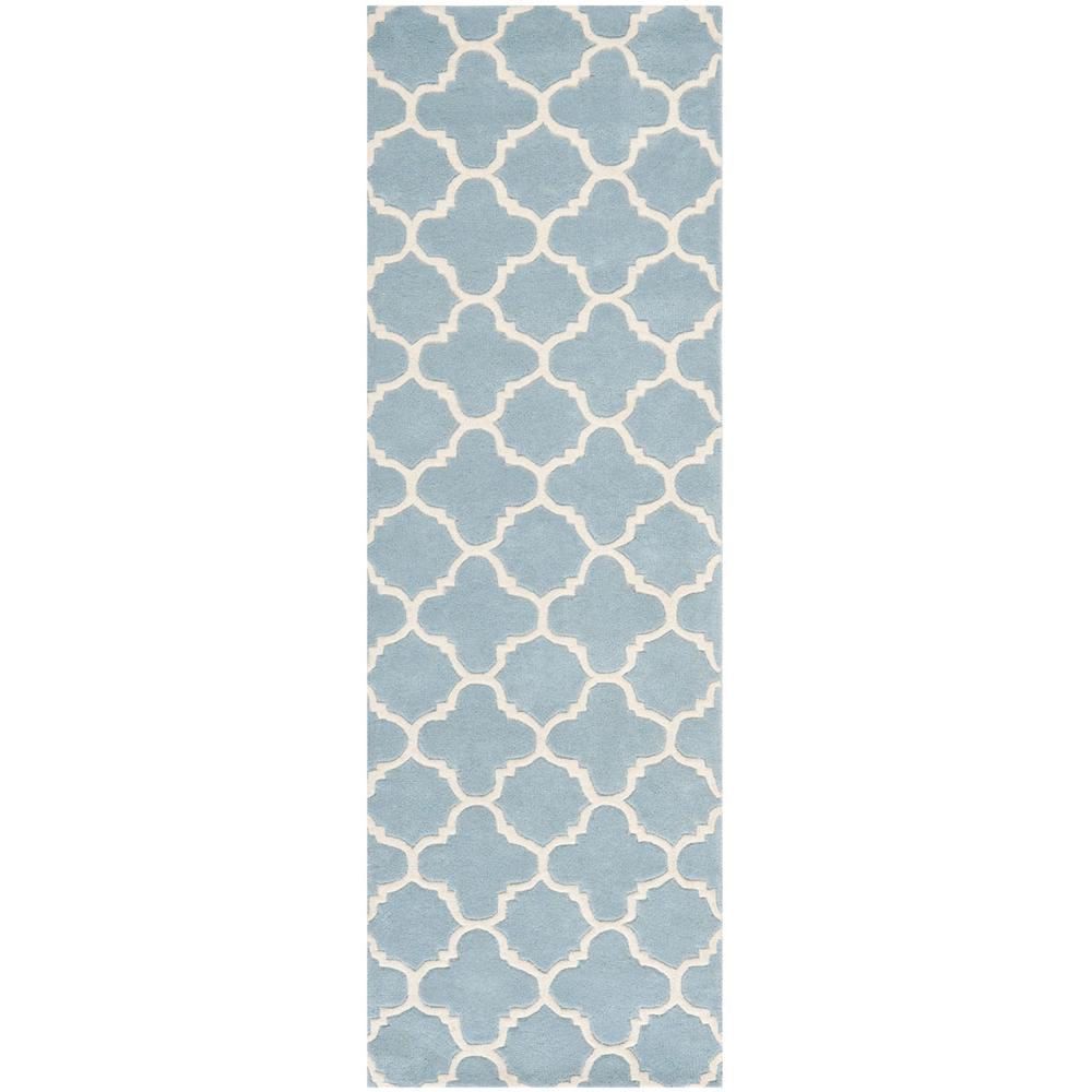 CHATHAM, BLUE / IVORY, 2'-3" X 9', Area Rug, CHT717B-29