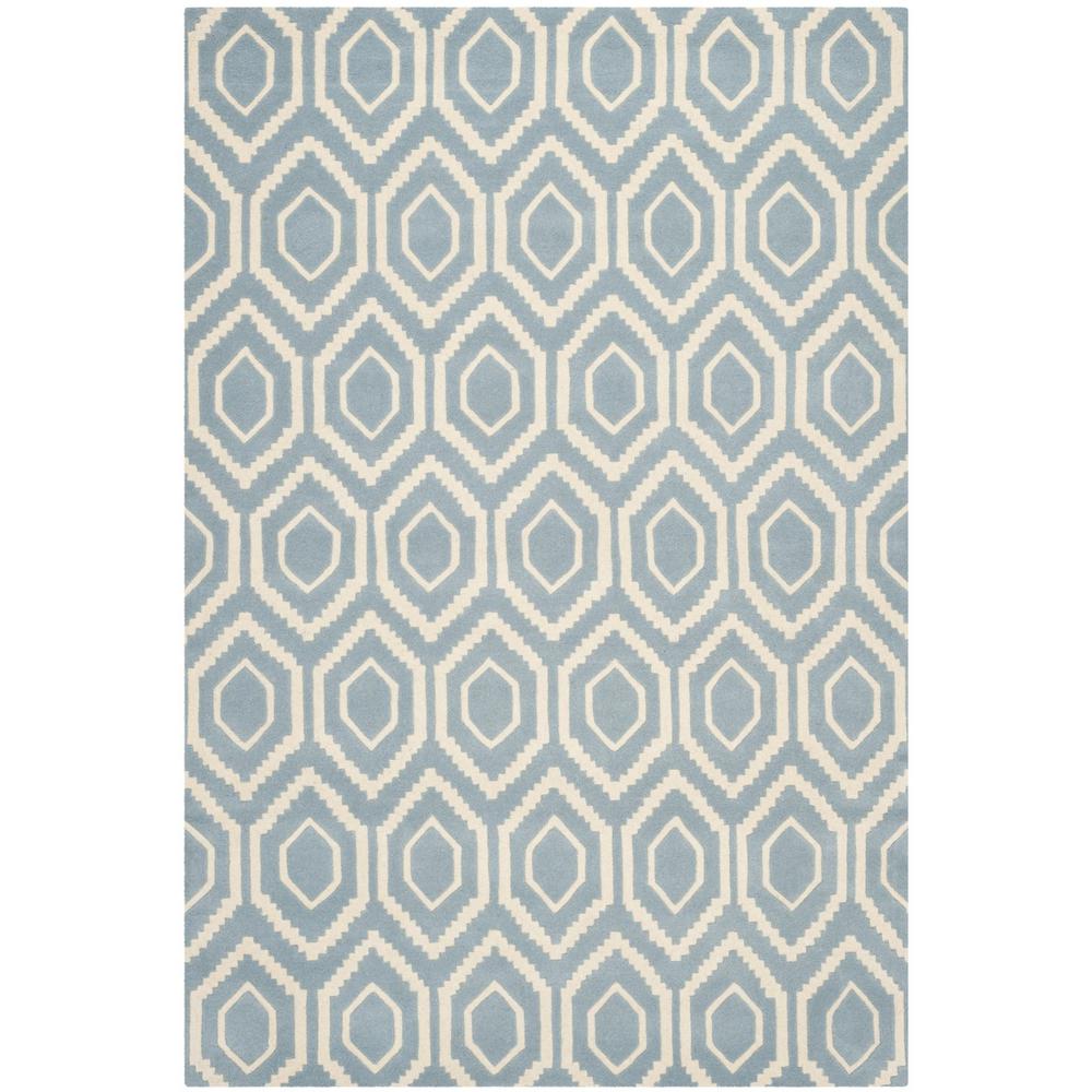 CHATHAM, BLUE / IVORY, 8'-9" X 12', Area Rug, CHT731B-9
