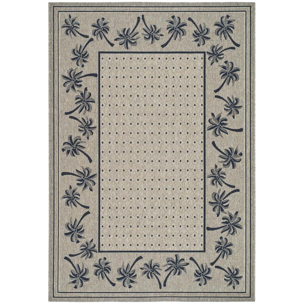 COURTYARD, COFFEE / BLACK, 5'-3" X 7'-7", Area Rug