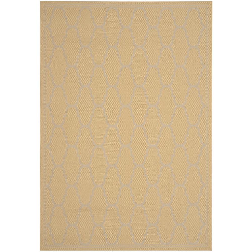 COURTYARD, YELLOW / BEIGE, 8' X 11'-2", Area Rug