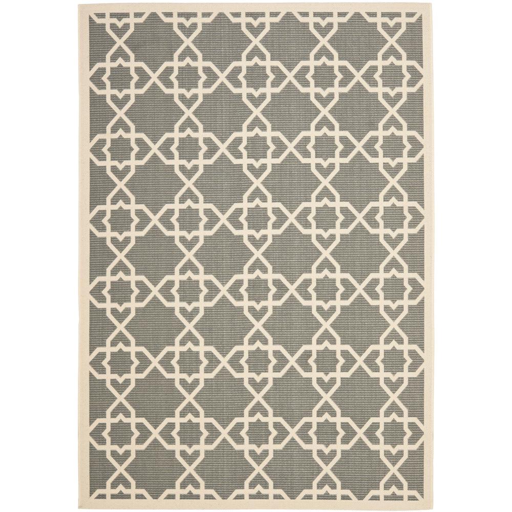 COURTYARD, GREY / BEIGE, 6'-7" X 9'-6", Area Rug, CY6032-246-6